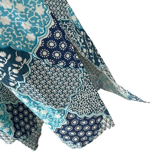 Irving & Fine for Lucky Brand Patchwork Balloon Sleeve Kaftan Dress - Picture 4 of 12